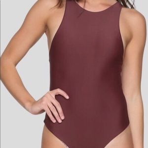 🔴☀️🌈ACACIA SWIMWEAR France ONE PIECE in Merlot